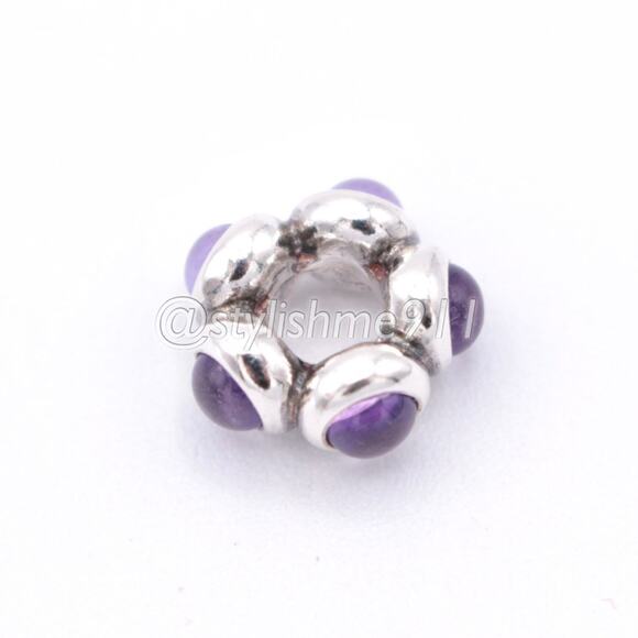Rare Authentic Pandora Amethyst Cabochon Charm - 790538AM - Picture 9 of 9